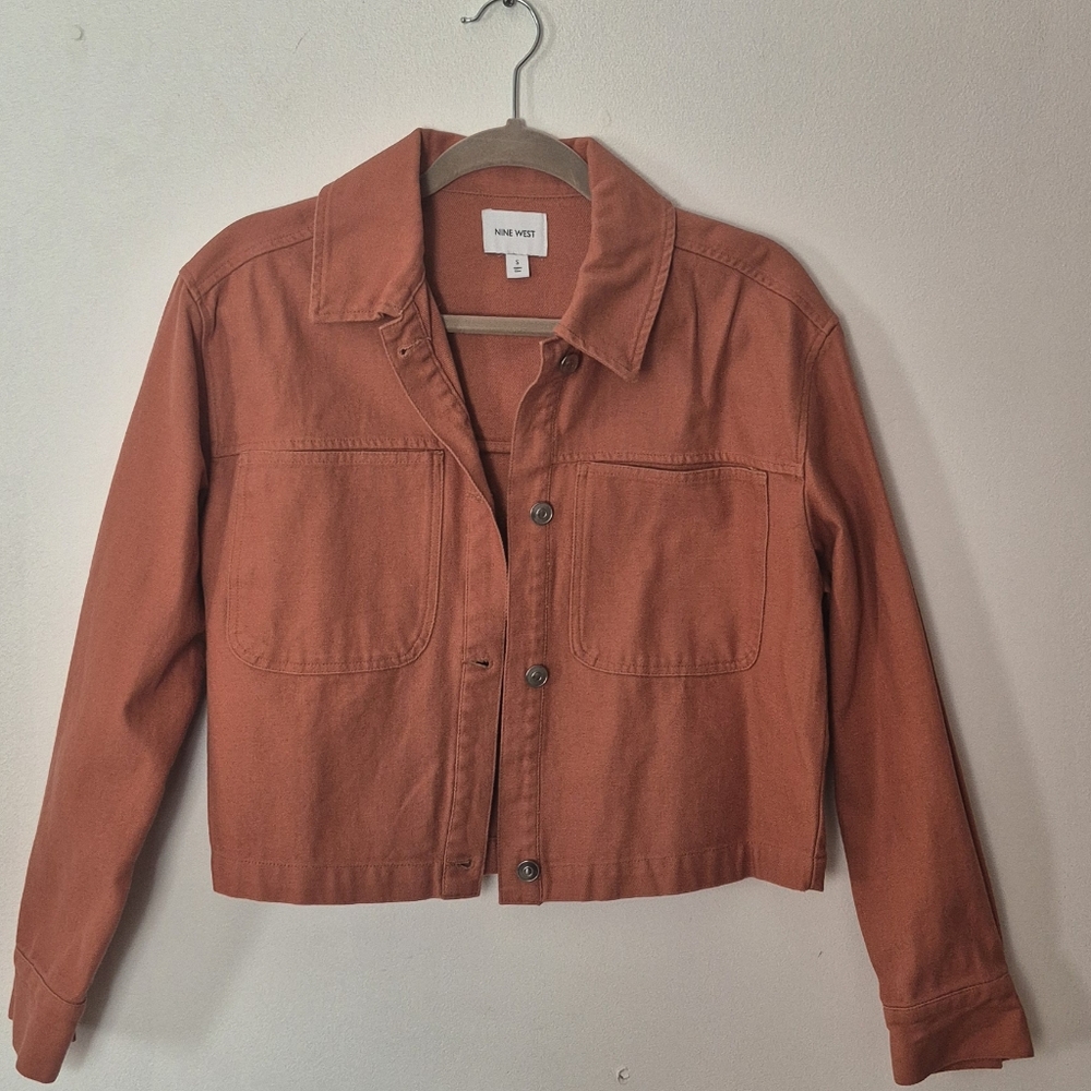 Nine West Women's Rust Denim Jacket. Size Small.